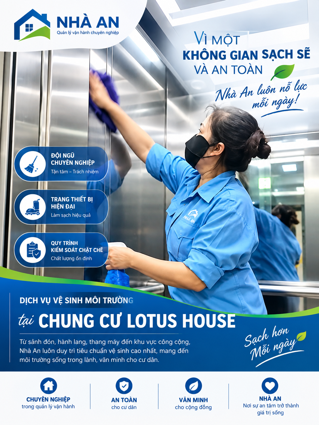 LOTUS BUIDING – NHỮNG THAY ĐỔI TỪ KHI NHÀ AN TIẾP NHẬN QUẢN LÝ VẬN HÀNH